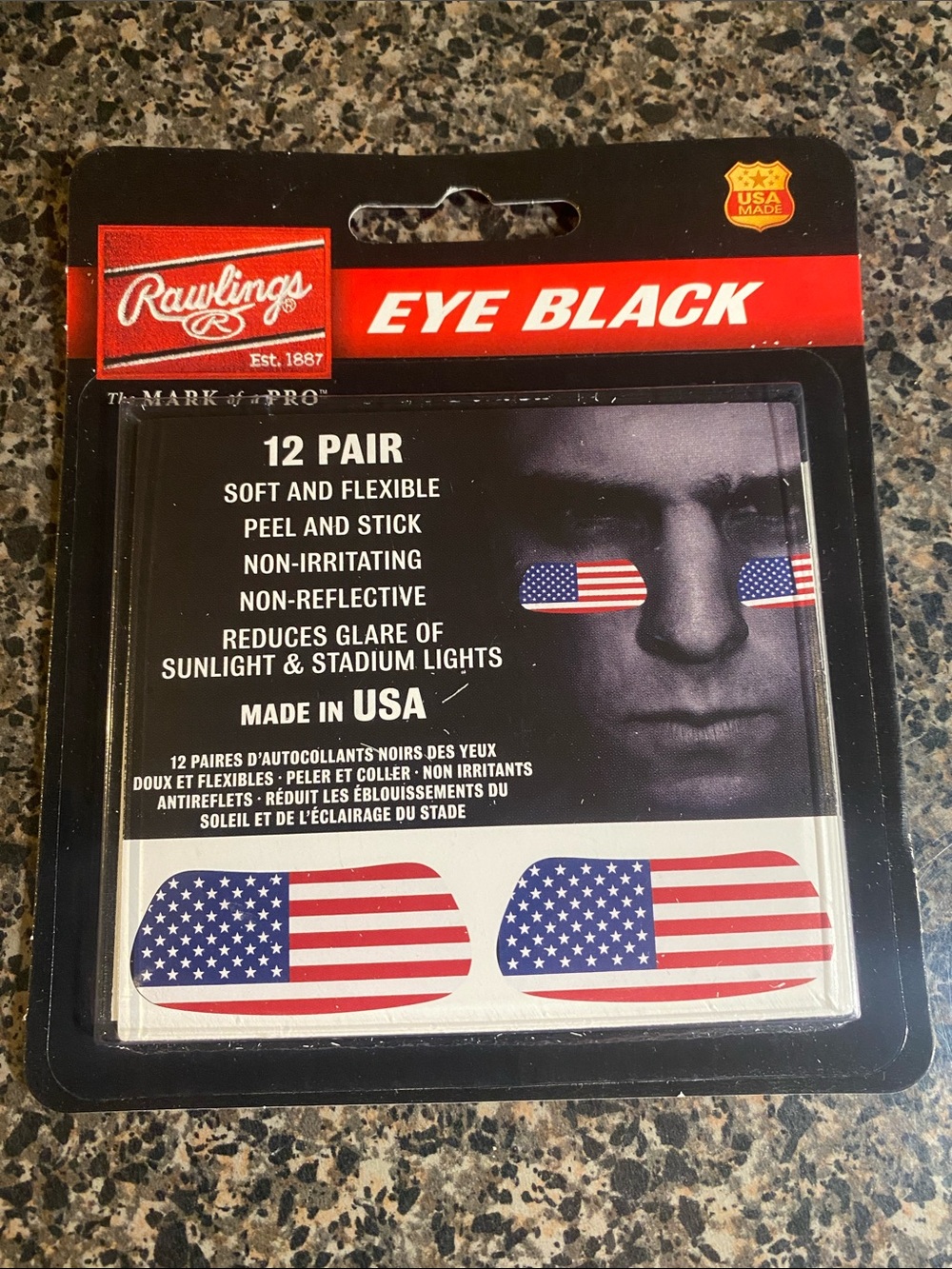 Rawlings‎ Offical Baseball/Softball Eye Black USA Stars & Stripes Design